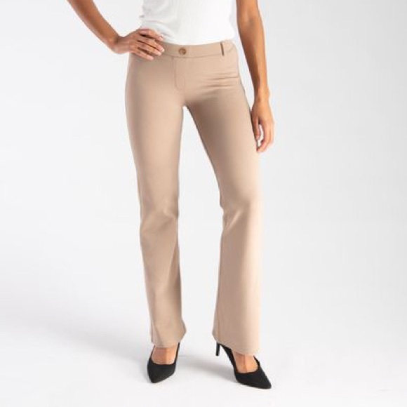 Betabrand Bootcut Classic Dress Pant 